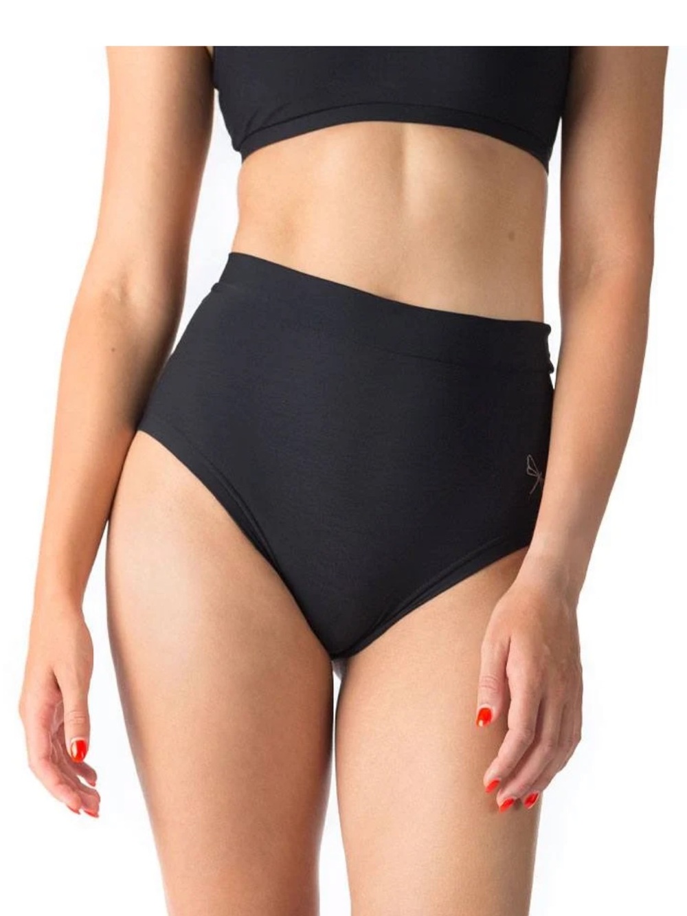Dragonfly black scrunch bum shorts